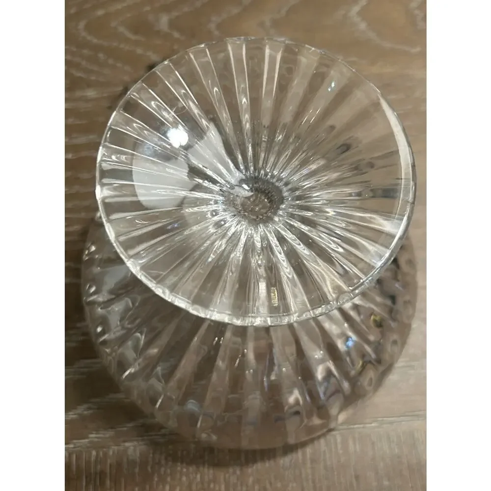 Mikasa PARK LANE Crystal Compote & Pedestal Dish Clear Candy Bowl Sherbert Decor